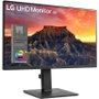 LG Monitor Profesional 27BQ65UB-B, 27 Pulgadas UHD 4K, Panel IPS, USB-C con Power Delivery 90W, sRGB 95%, HDR10, Flicker Safe, Ajuste Altura, Negro